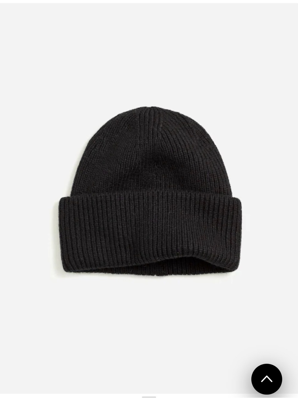 Madewell Classic Wool-Blend Knit Beanie in Black NWT